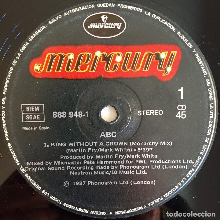 Discos de vinilo: ABC : KING WITHOUT A CROWN [MERCURY - ESP 1987] 12&rdquo; - Foto 3