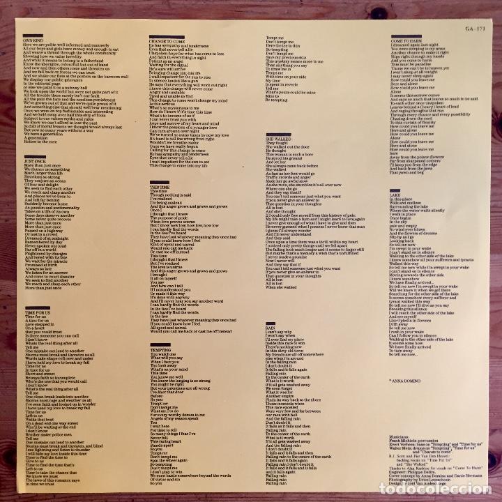 Discos de vinilo: ANNA DOMINO : THIS TIME [GASA - ESP 1987] LP - Foto 3