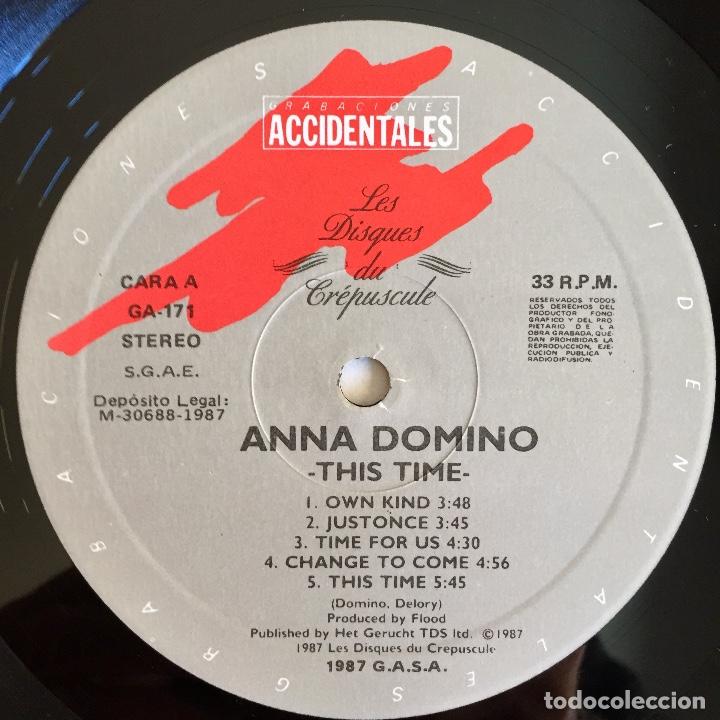 Discos de vinilo: ANNA DOMINO : THIS TIME [GASA - ESP 1987] LP - Foto 4
