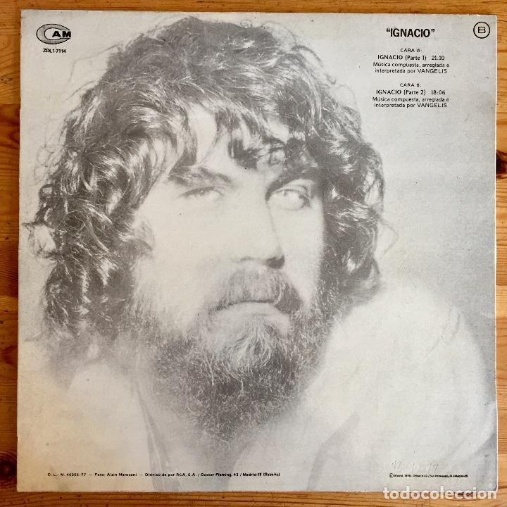 Discos de vinilo: VANGELIS : IGNACIO [CAM - ESP 1978] LP - Foto 2