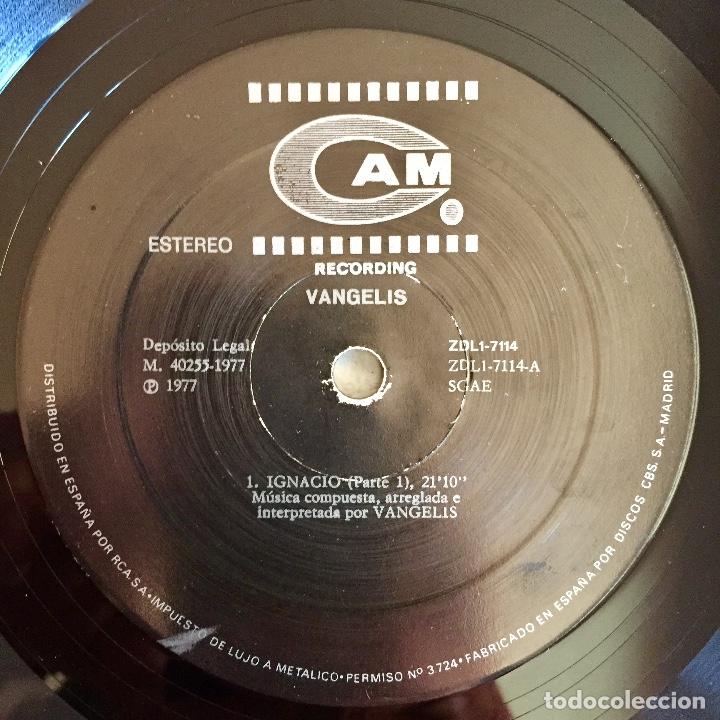Discos de vinilo: VANGELIS : IGNACIO [CAM - ESP 1978] LP - Foto 3