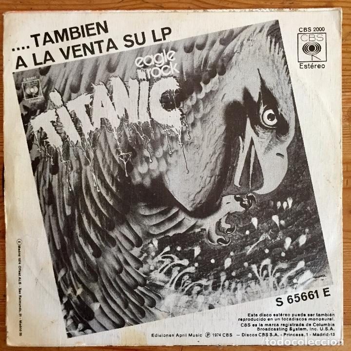 Discos de vinilo: TITANIC : MACUMBA [CBS - ESP 1974] 7&rdquo; - Foto 2