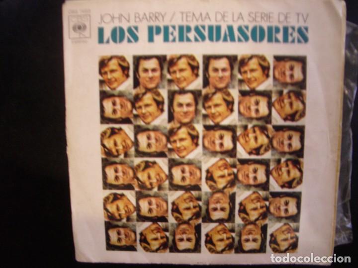 Discos de vinilo: JOHN BARRY- LOS PERSUASORES. SINGLE. - Foto 1