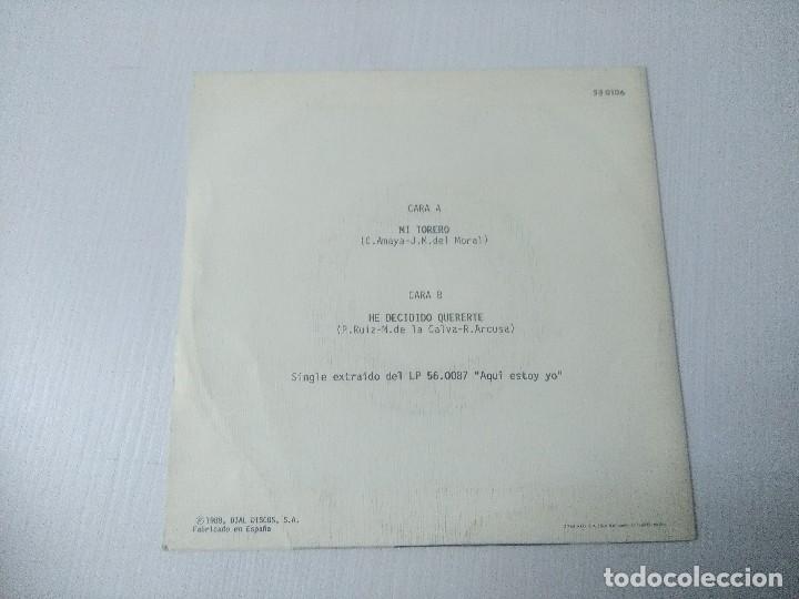 Discos de vinilo: LUISA SANLEANDRO/MI TORERO/SINGLE. - Foto 3
