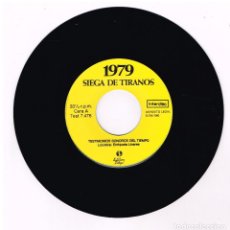 Discos de vinilo: 1979 SIEGA DE TIRANOS - SINGLE 1980 - SOLO VINILO