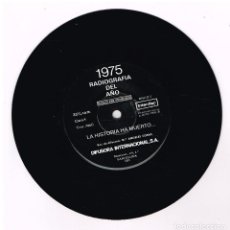 Discos de vinilo: 1975 RADIOGRAFÍA DEL AÑO 2 - LA HISTORIA HA MUERTO / VIVA EL REY - SINGLE 1976 - SOLO VINILO