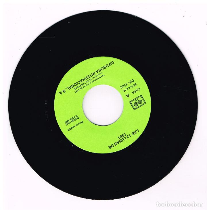 Discos de vinilo: LAS 13 LUNAS DE 1981 - SINGLE 1982 - SOLO VINILO - Foto 1