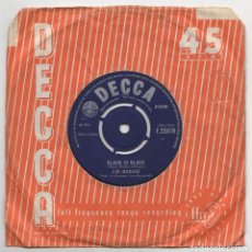 Discos de vinilo: LOS BRAVOS BLACK IS BLACK 1966 ORIGINAL UK SINGLE DECCA F.22419. Lote 307903688