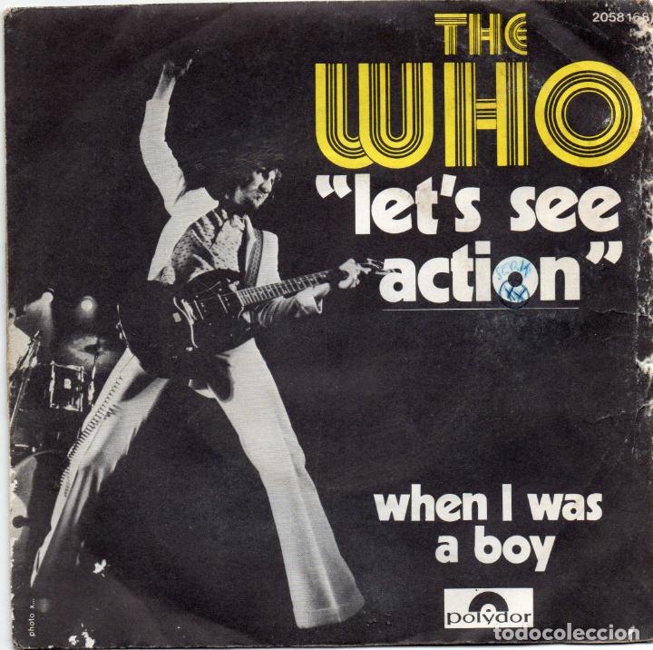 Discos de vinilo: THE WHO - LETS SEE ACTION - SINGLE - Foto 1