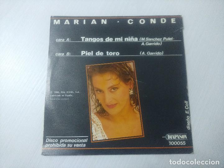 Discos de vinilo: MARIAN CONDE/TANGOS DE MI NI&Ntilde;A/SINGLE PROMOCIONAL. - Foto 3