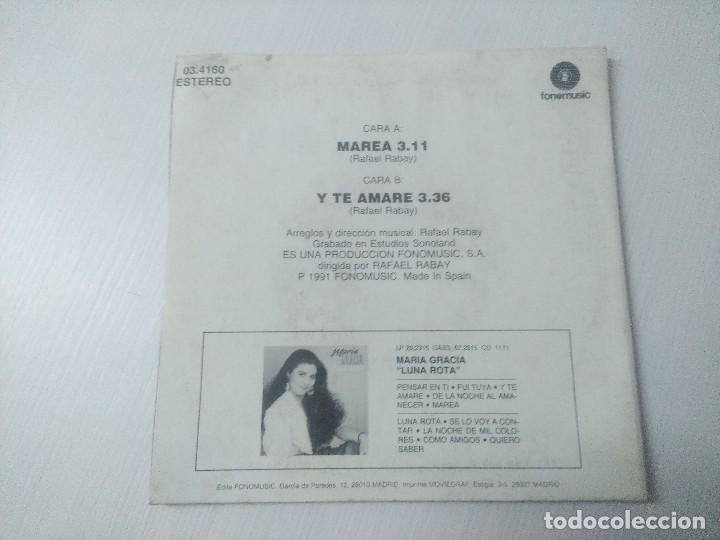 Discos de vinilo: MARIA GRACIA/MAREA/SINGLE. - Foto 3