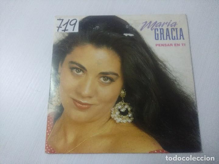 Discos de vinilo: MARIA GRACIA/PENSAR EN TI/SINGLE. - Foto 1