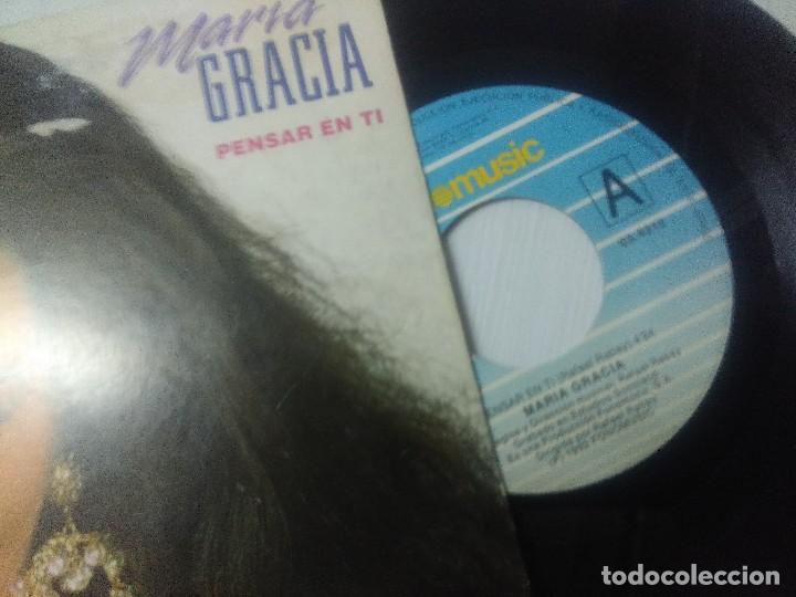 Discos de vinilo: MARIA GRACIA/PENSAR EN TI/SINGLE. - Foto 2
