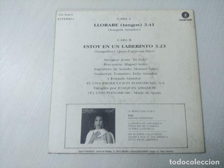 Discos de vinilo: SUSI/LLORARE-TANGOS/SINGLE. - Foto 3
