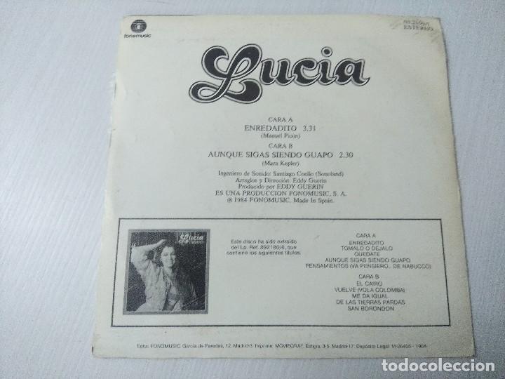Discos de vinilo: LUCIA/ENREDADITO/SINGLE. - Foto 3