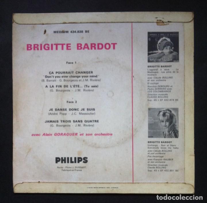 Discos de vinilo: BRIGITTE BARDOT - &Ccedil;a Pourrait Changer - EP FRANCES 1964 - PHILIPS - Foto 2