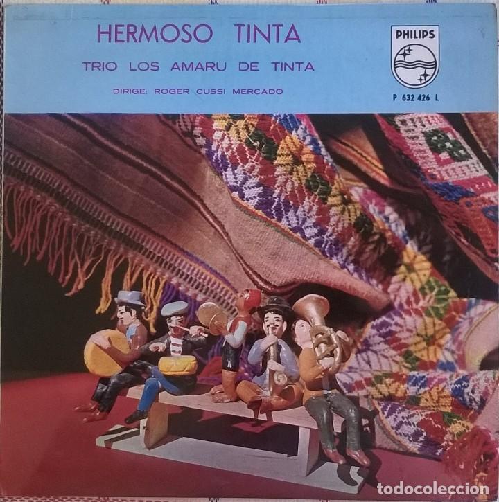 Disques de vinyle: Trio Los Amaru De Tinta, Hermoso Tinta, Philips P 632 426 L, PERU