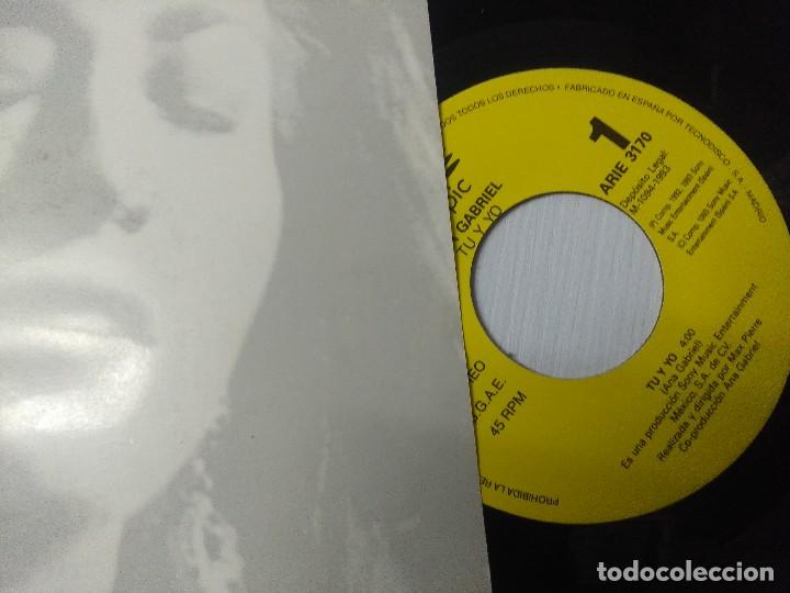 Discos de vinilo: ANA GABRIEL/TU Y YO/SINGLE PROMOCIONAL. - Foto 2