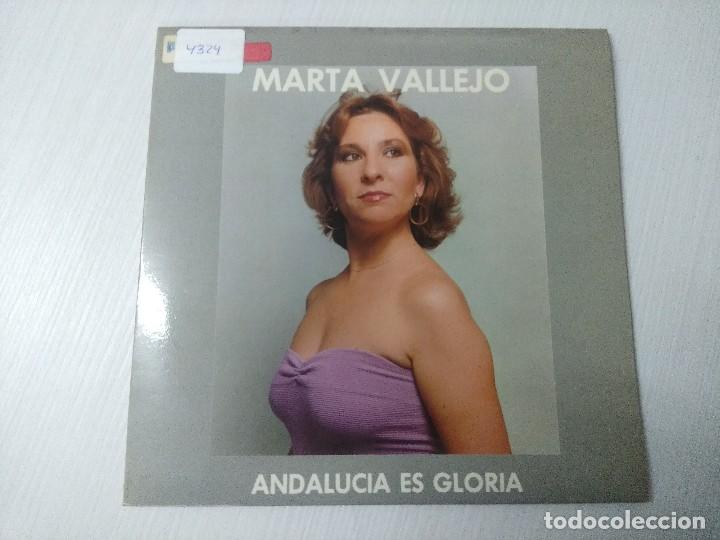 Discos de vinilo: MARTA VALLEJO/ANDALUCIA ES GLORIA/SINGLE. - Foto 1