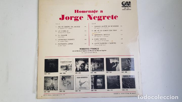 Discos de vinilo: Homenaje a Jorge Negrete (VINILO) - Foto 2