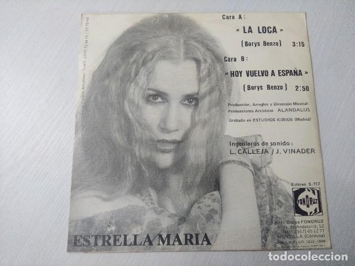 Discos de vinilo: ESTRELLA MARIA/LA LOCA/SINGLE. - Foto 3