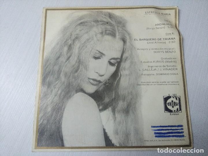 Discos de vinilo: ESTRELLA MARIA/ANDALUCIA/SINGLE. - Foto 3