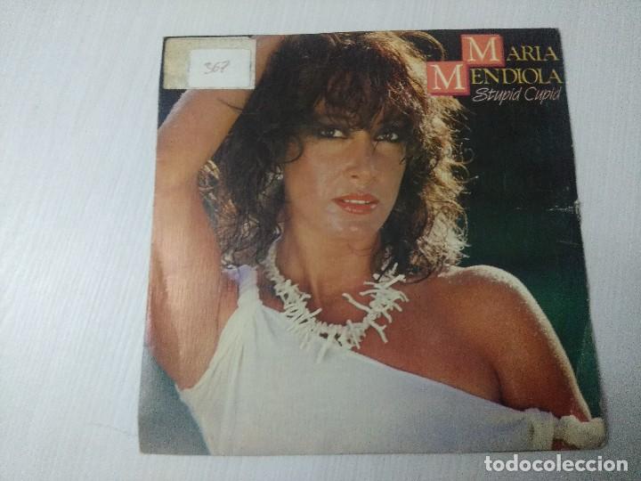 Discos de vinilo: MARIA MENDIOLA/STUPID CUPID/SINGLE PROMOCIONAL. - Foto 1