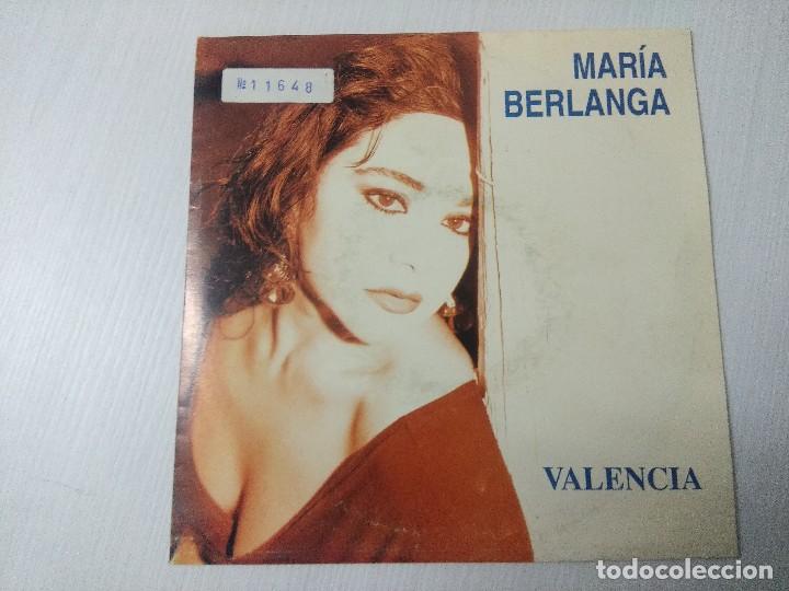 Discos de vinilo: MARIA BERLANGA/VALENCIA/SINGLE. - Foto 1