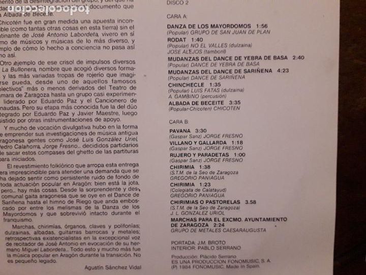 Discos de vinilo: Arag&oacute;n - s&oacute;lo un disco - Foto 4