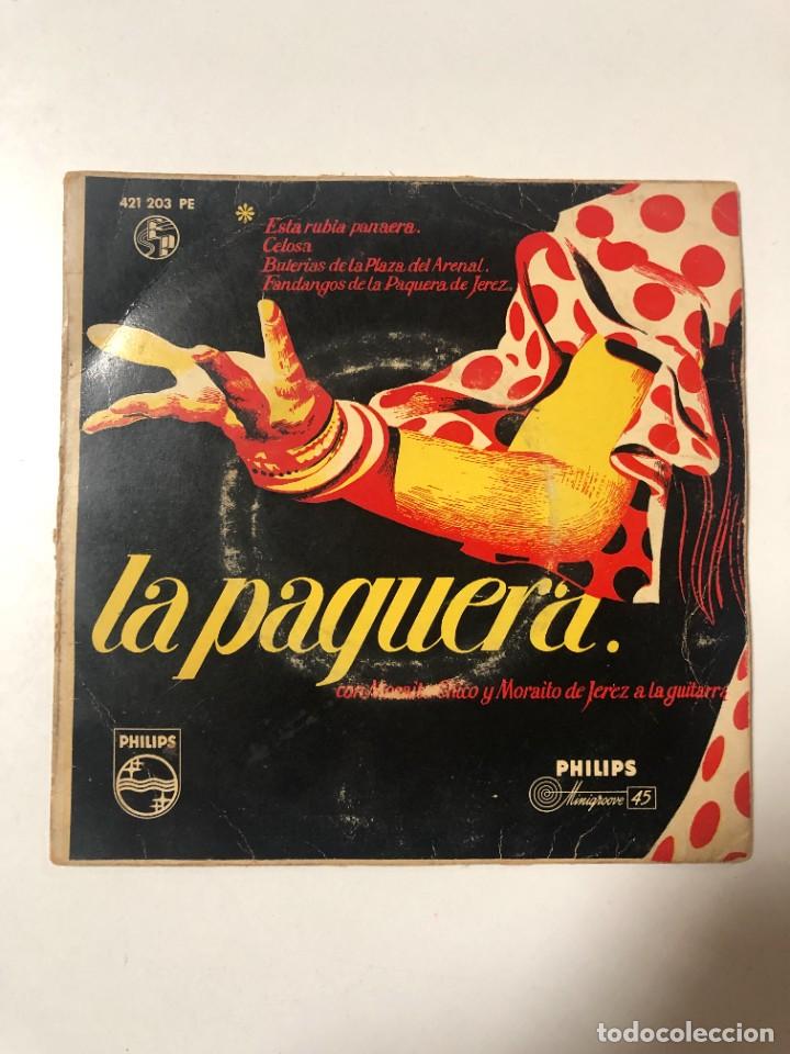 Discos de vinilo: DISCO VINILO 7&rdquo;. LA PAQUERA CON MORAITO CHICO Y MORAITO DE JEREZ. PHILIPS. 1963
