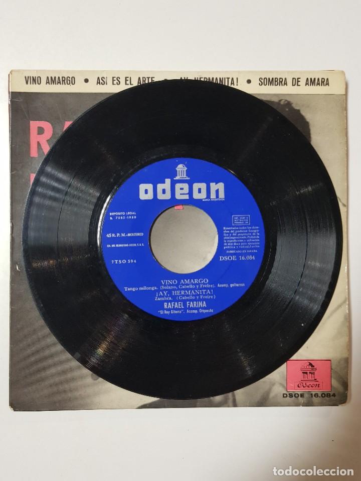Discos de vinilo: DISCO VINILO 7&rdquo;. RAFAEL FARINA. ODEON. 1958 - Foto 3