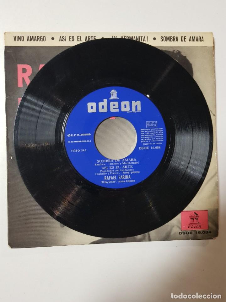 Discos de vinilo: DISCO VINILO 7&rdquo;. RAFAEL FARINA. ODEON. 1958 - Foto 4