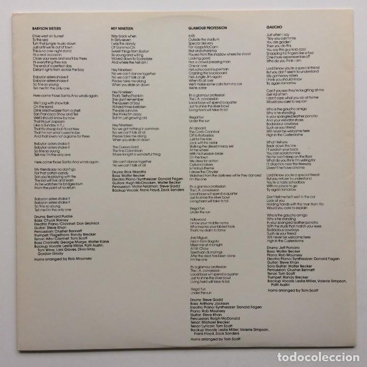Discos de vinilo: Steely Dan &lrm;&ndash; Gaucho , US 1980 MCA Records* - Foto 3