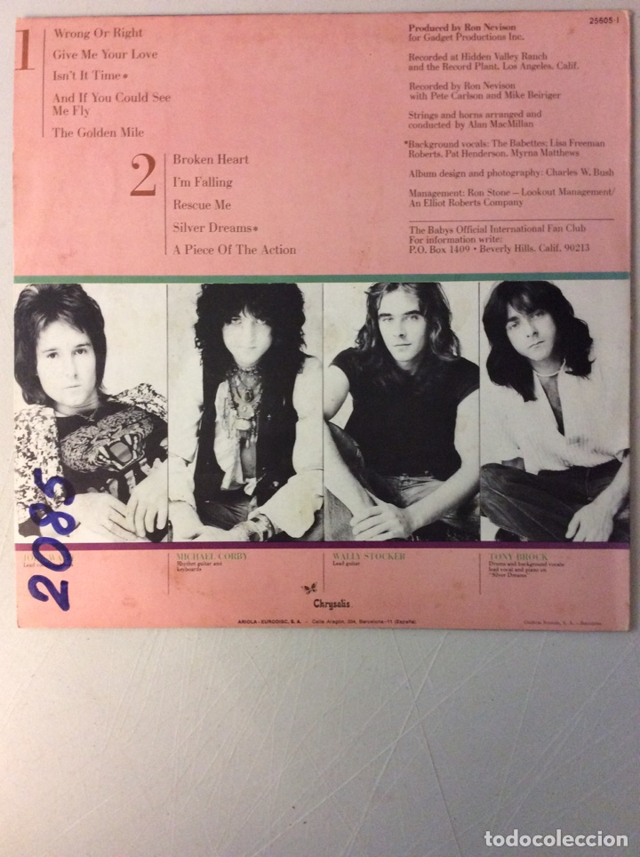 Discos de vinilo: The Babys. Broken heart. - Foto 2