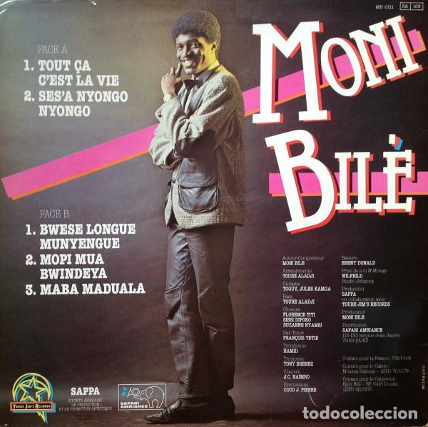 Discos de vinilo: MONI BIL&Eacute;: &rdquo;TOUT &Ccedil;A CEST LA VIE&rdquo; LP VINILO 1985 AFRO - Foto 2