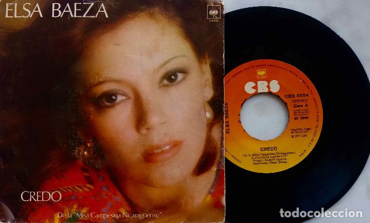 Discos de vinilo: ELSA BAEZA, CREDO. SINGLE ORIGINAL ESPA&Ntilde;A 1977 - Foto 1
