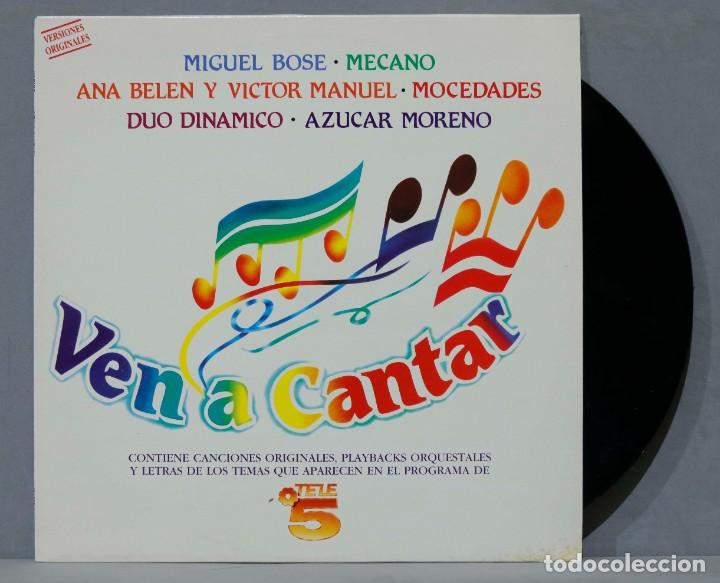 Discos de vinilo: LP. VEN CANTAR. TELE5 - Foto 1