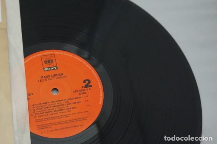 Discos de vinilo: MAXI-SINGLE - Mass Order - Lets Get Happy Remixes (12&rdquo;, Single) - Foto 3