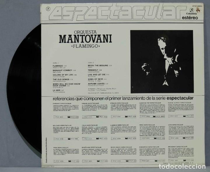 Discos de vinilo: LP. ORQUESTA MANTOVANI. FLAMINGO - Foto 2