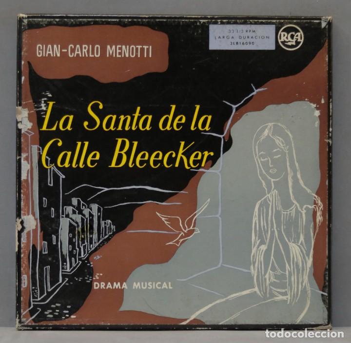 Dischi in vinile: CAJA LP. LA SANTA DE LA CALLE BLEECKER. GIAN-CARLO MENOTTI