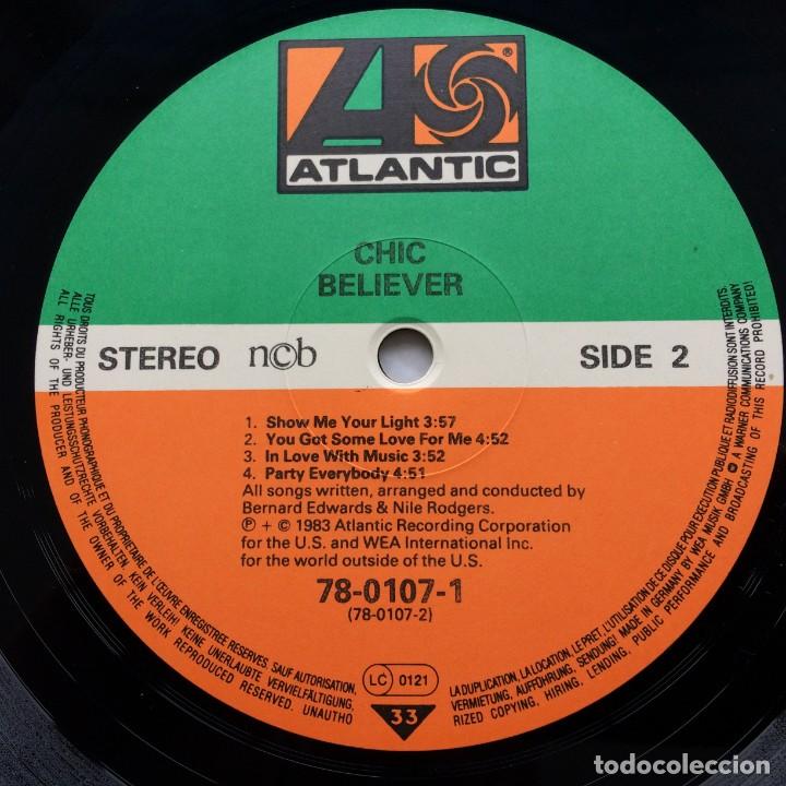 Discos de vinilo: Chic &ndash; Believer , Scandinavia 1983 Atlantic - Foto 4