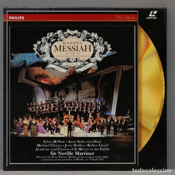 Discos de vinilo: LASERDISC. MESSIAH. HANDEL. MARRINER - Foto 1