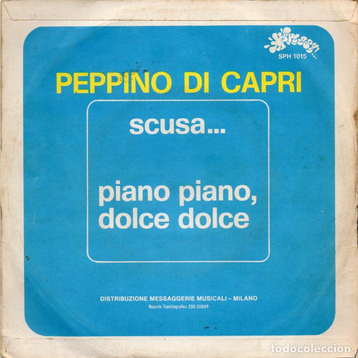 Discos de vinilo: PEPPINO DI CAPRI - SCUSA - SINGLE - 1973 - Foto 2