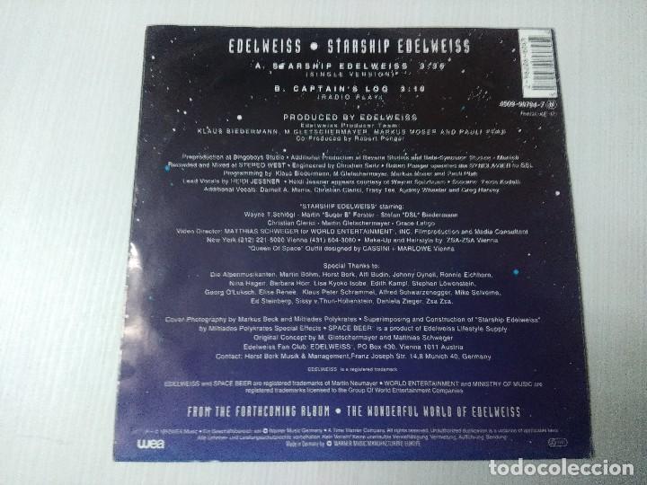 Discos de vinilo: EDELWEISS/STARSHIP EDELWEISS/SINGLE. - Foto 3