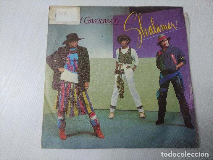 Discos de vinilo: SHALAMAR/DEAD GIVEAWAY/SINGLE. - Foto 1