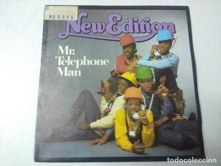 Discos de vinilo: NEW EDITION/MR: TELEPHONE MAN/SINGLE PROMOCIONAL. - Foto 1