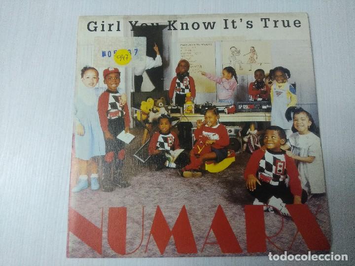 Discos de vinilo: NUMARX/GIRL YOU KNOW ITS TRUE/SINGLE. - Foto 1