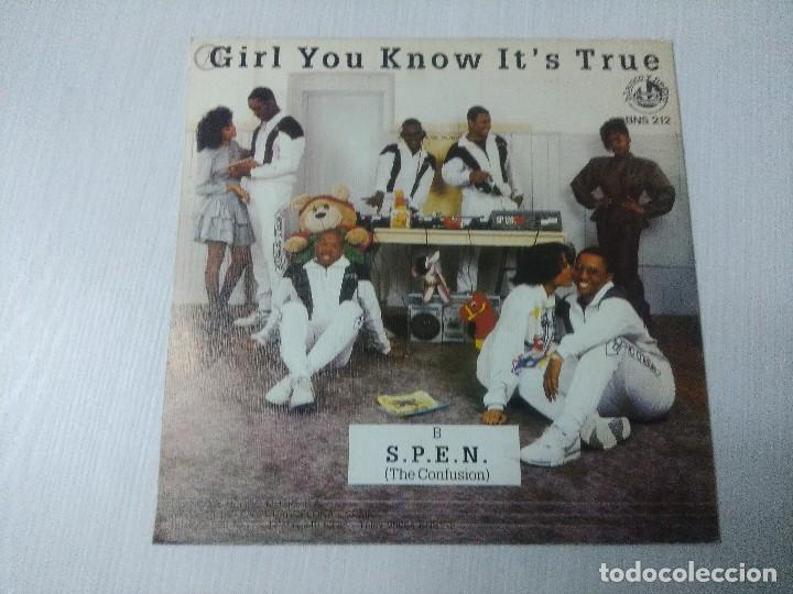 Discos de vinilo: NUMARX/GIRL YOU KNOW ITS TRUE/SINGLE. - Foto 3
