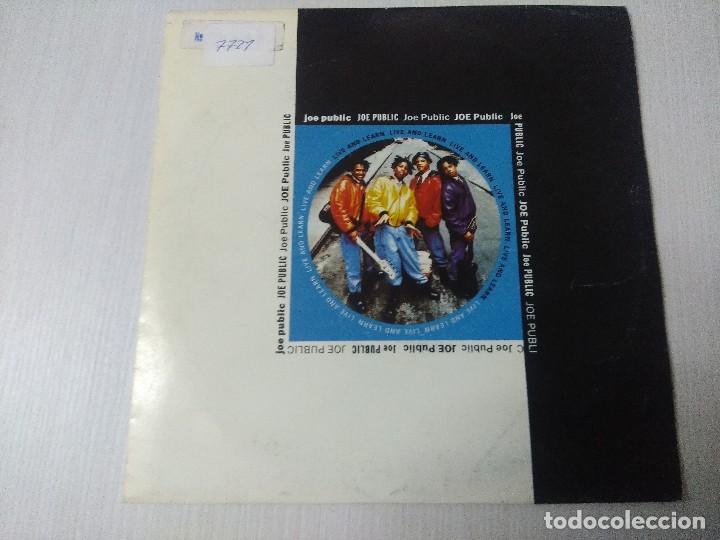 Discos de vinilo: JOE PUBLIC/LIVE AND LEARN/SINGLE PROMOCIONAL. - Foto 1