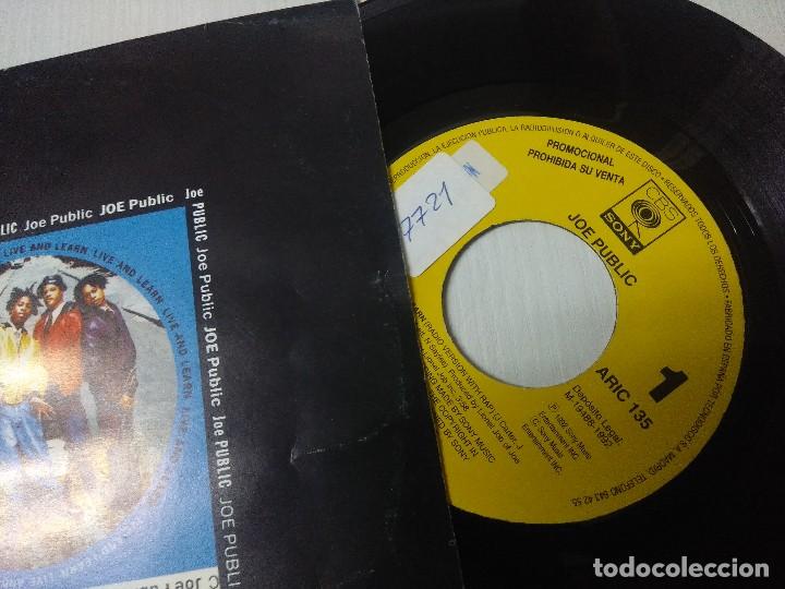 Discos de vinilo: JOE PUBLIC/LIVE AND LEARN/SINGLE PROMOCIONAL. - Foto 2